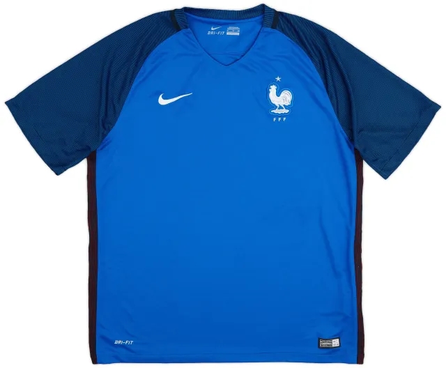 Nike 2016-17 France Home Shirt - 10/10 - (XL)