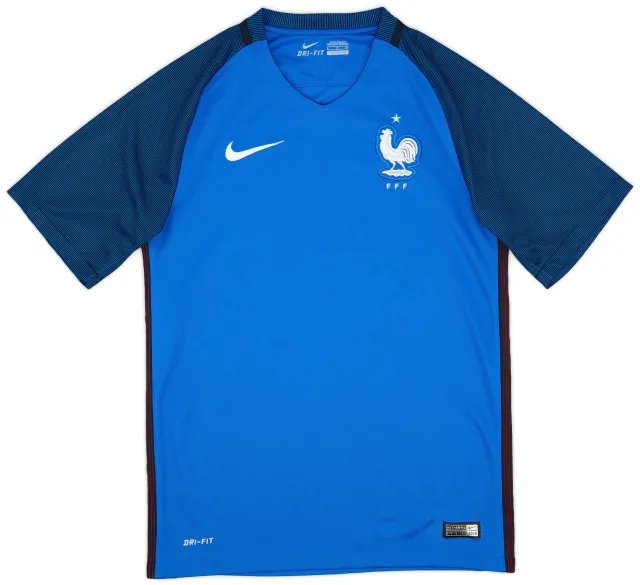 Nike 2016-17 France Home Shirt - 9/10 - (S)