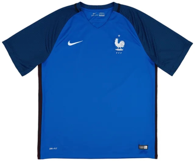Nike 2016-17 France Home Shirt - 9/10 - (XL)