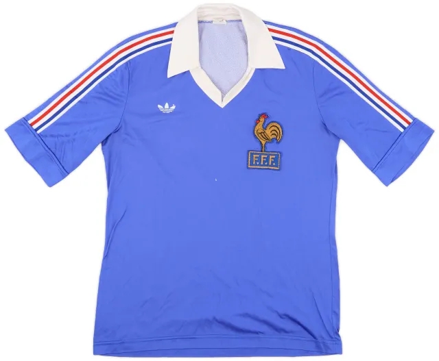 adidas 1979-80 France Home Shirt - 8/10 - (L)