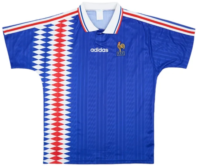 adidas 1994-96 France Home Shirt - 7/10 - (L/XL)