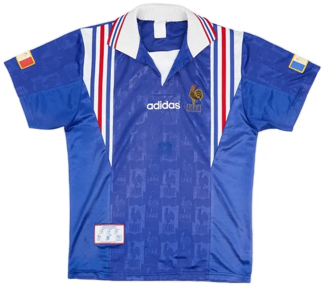 adidas 1996-98 France Home Shirt - 6/10 - (S)