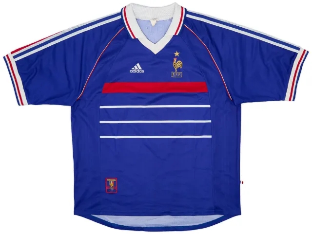 adidas 1998-00 France Home Shirt - 8/10 - (XL)