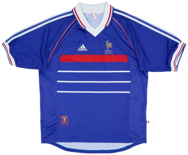 adidas 1998-00 France Home Shirt - 8/10 - (XL)