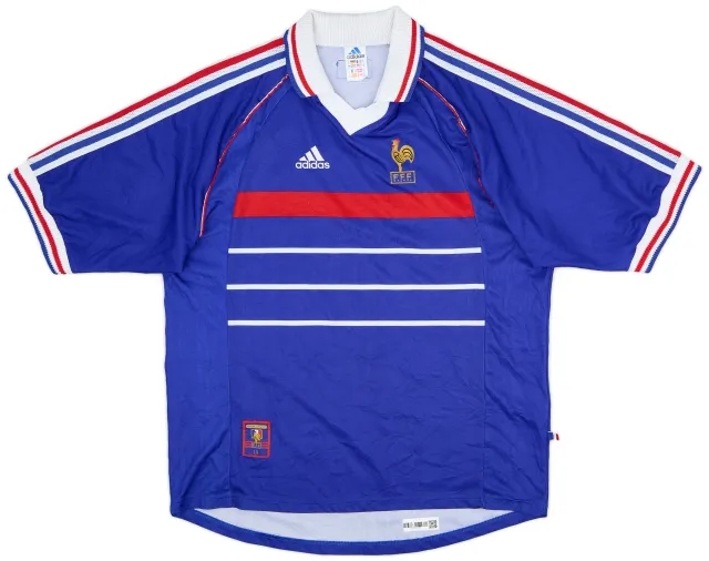 adidas 1998-00 France Home Shirt - 8/10 - (XL)