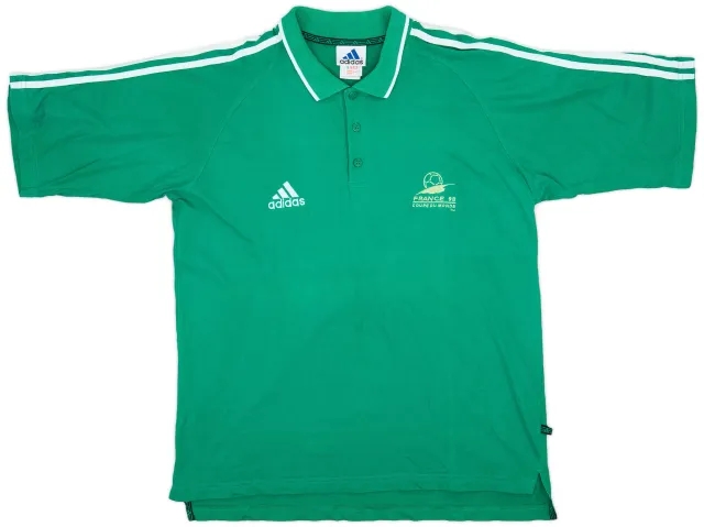 1998 France adidas Coupe Du Monde Polo Shirt - 8/10 - (L)