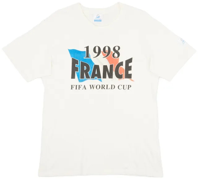 T-Shirts 1998 France World Cup Cotton Tee - 8/10 - (L)