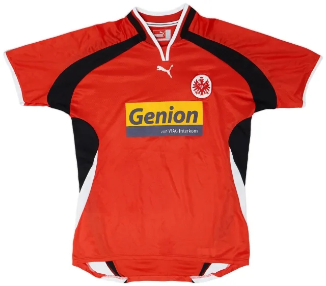 Fila 2000-01 Eintracht Frankfurt Home Shirt - 9/10 - (XL)