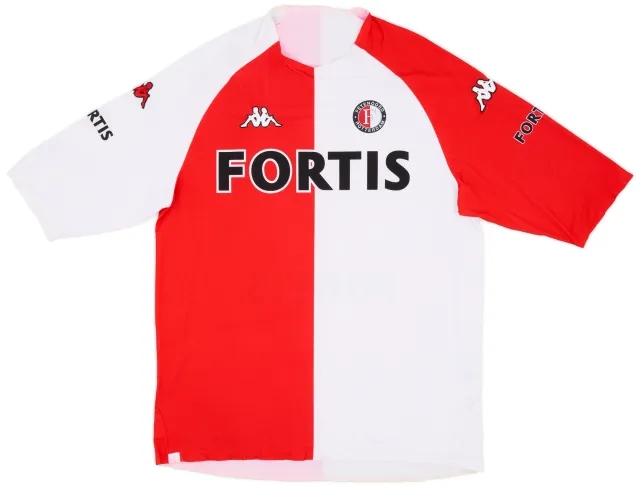Kappa 2004-05 Feyenoord Player Issue Home Shirt - 8/10 - (XXL)