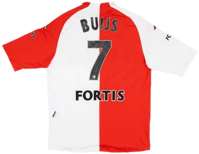 Kappa 2006-07 Feyenoord Player Issue Home Shirt Buijs #7 - 6/10 - (XL)