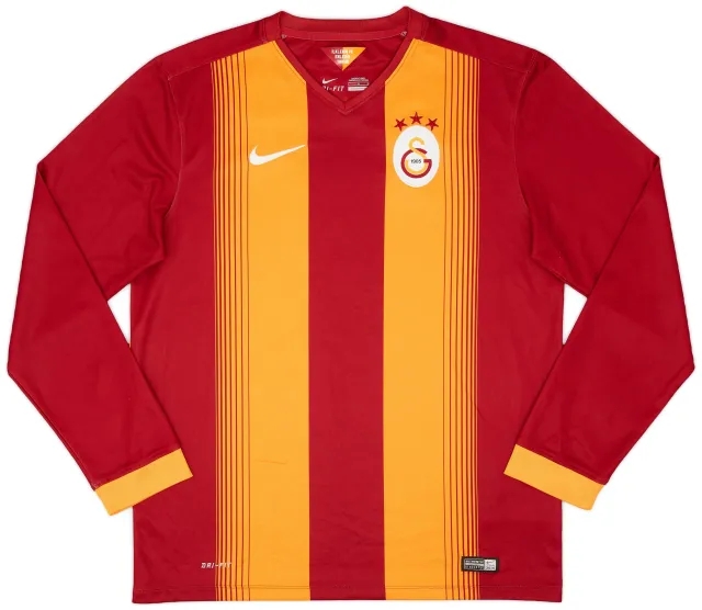 Nike 2014-15 Galatasaray Home L/S Shirt - 8/10 - (L)