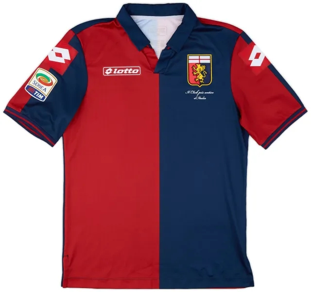 Lotto 2014-15 Genoa Home Shirt - 9/10 - (S)