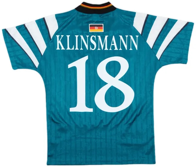 adidas 1996-98 Germany Away Shirt Klinsmann #18 - 8/10 - (S)