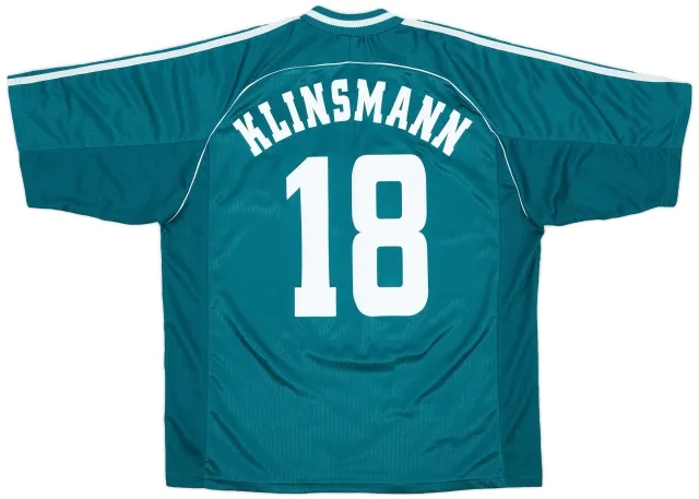 adidas 1998-00 Germany Away Shirt Klinsmann #18 - 9/10 - (XL)