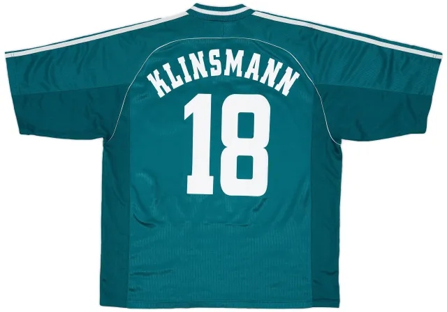 adidas 1998-00 Germany Away Shirt Klinsmann #18 - 8/10 - (XL)