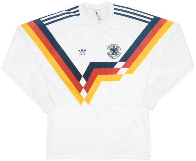 adidas 1988-90 West Germany Home L/S Shirt - 8/10 - (M)