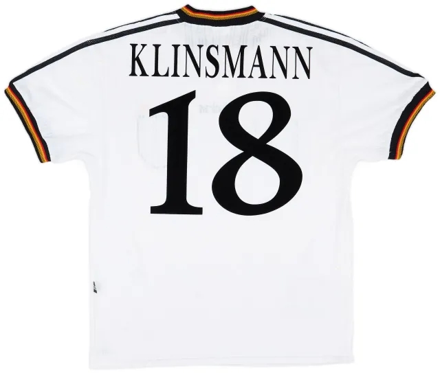 adidas 1996-98 Germany Home Shirt Klinsmann #18 - 7/10 - (M)