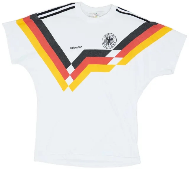1990-92 Germany adidas Training Tee - 9/10 - (L)