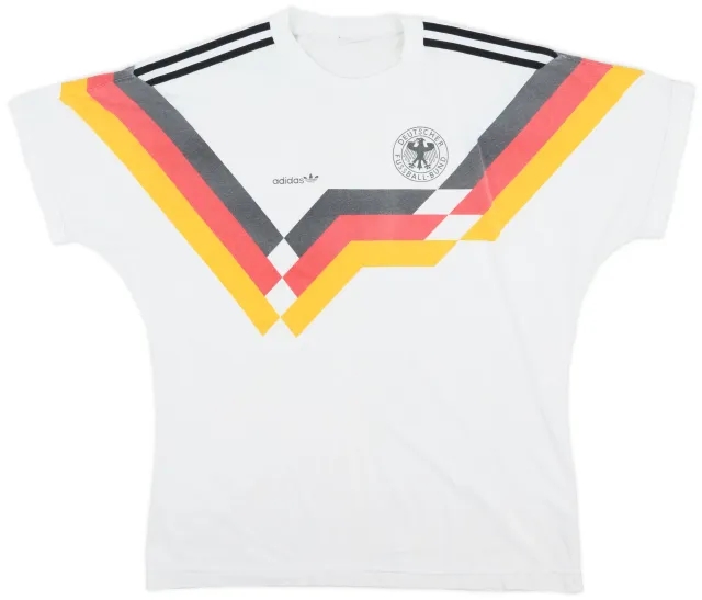 1990-92 Germany adidas Cotton Tee - 7/10 - (L/XL)