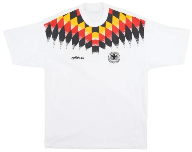 1994-96 Germany adidas Cotton Tee - 8/10 - (L)