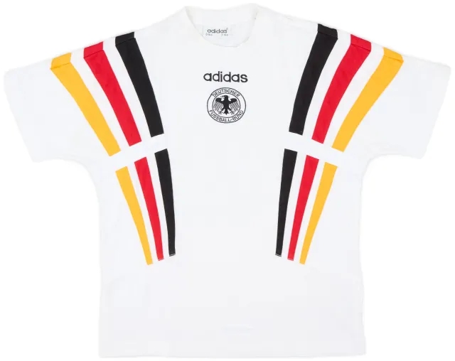 1996-97 Germany adidas Cotton Tee - 8/10 - (XL.Boys)