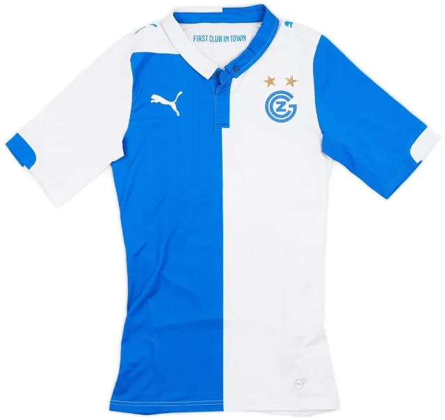 Puma 2014-15 Grasshoppers Authentic (ACTV Fit) Home Shirt - 7/10 - (M)