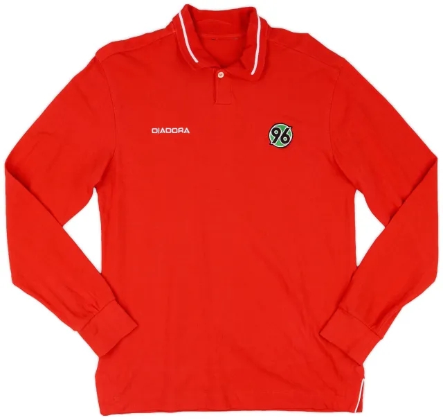 2005-06 Hannover 96 Diadora Polo L/S Shirt - 9/10 - (XL.Boys)