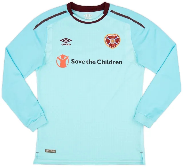 Umbro 2017-18 Hearts Away L/S Shirt - 8/10 - (M)