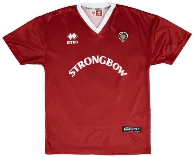 Errea 2001-02 Hearts Home Shirt - 8/10 - (XS)