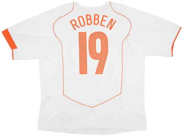 Nike 2004-06 Netherlands Away Shirt Robben #19 - 6/10 - (XXL)