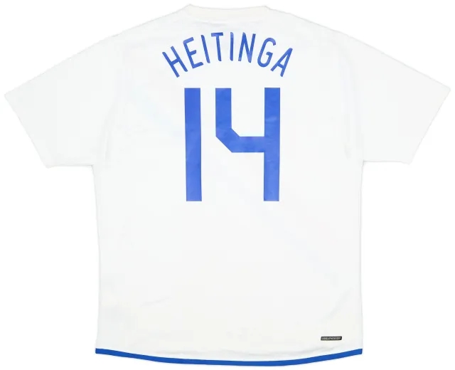 Nike 2006-08 Netherlands Away Shirt Heitinga #14 - 9/10 - (L)