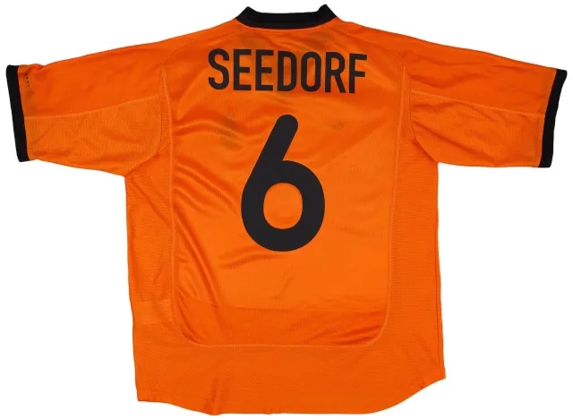 Nike 2000-02 Netherlands Home Shirt Seedorf #6 - 8/10 - (XL)