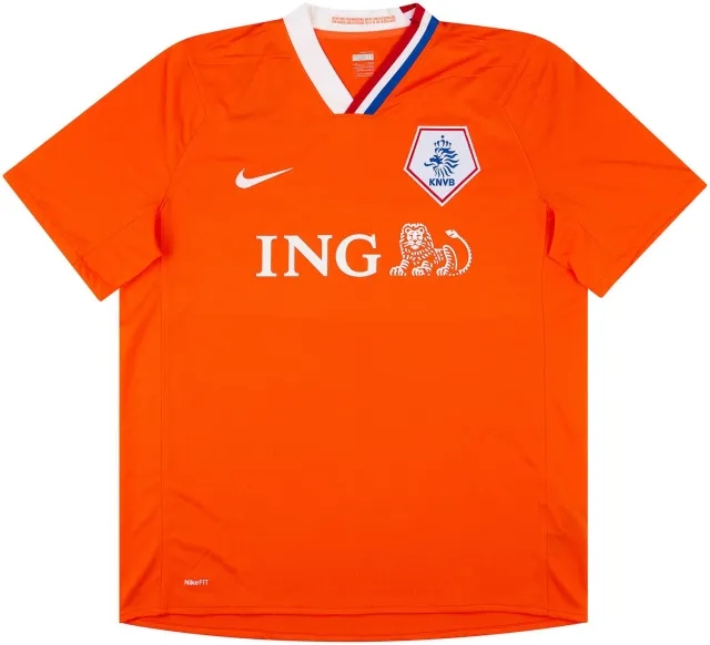 Nike 2008-10 Holland Match Issue Home Shirt #8