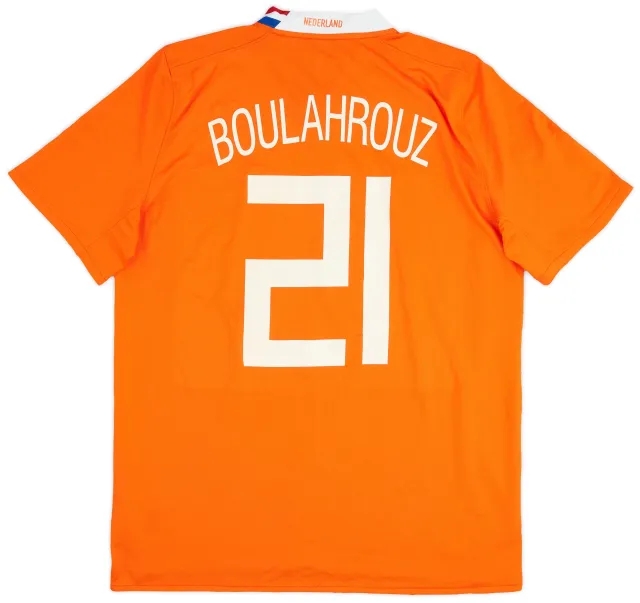 Nike 2008-10 Netherlands Home Shirt Boulahrouz #21 - 9/10 - (L)