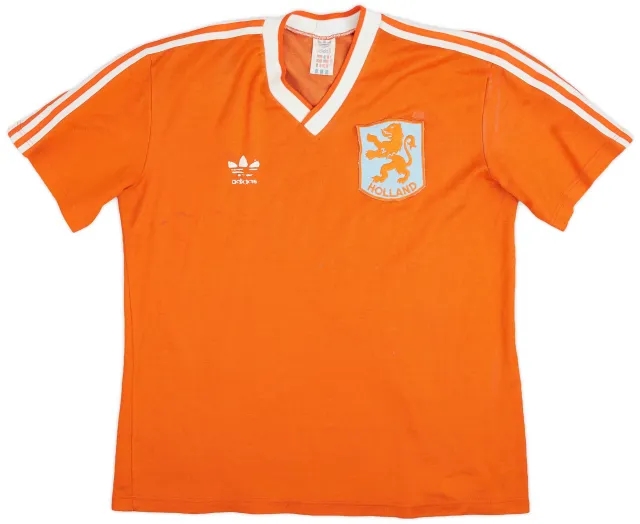 adidas 1985-88 Netherlands Home Shirt - 5/10 - (M)