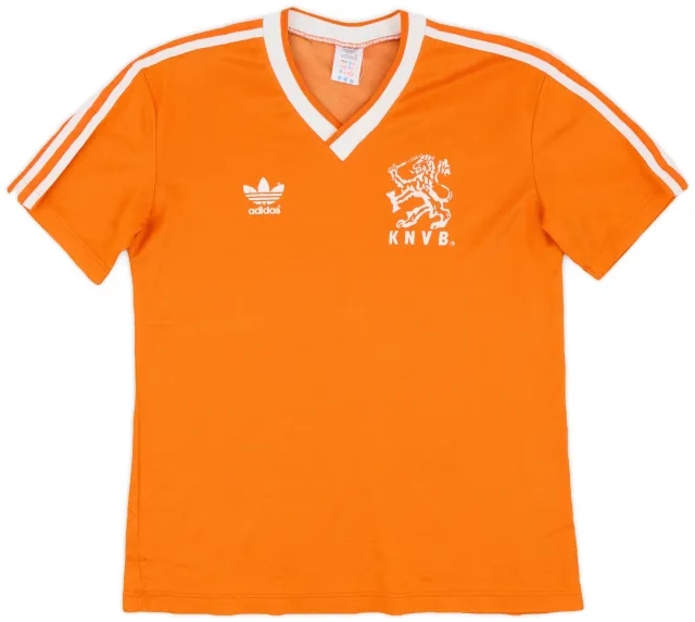 adidas 1985-88 Netherlands Home Shirt - 6/10 - (S/M)