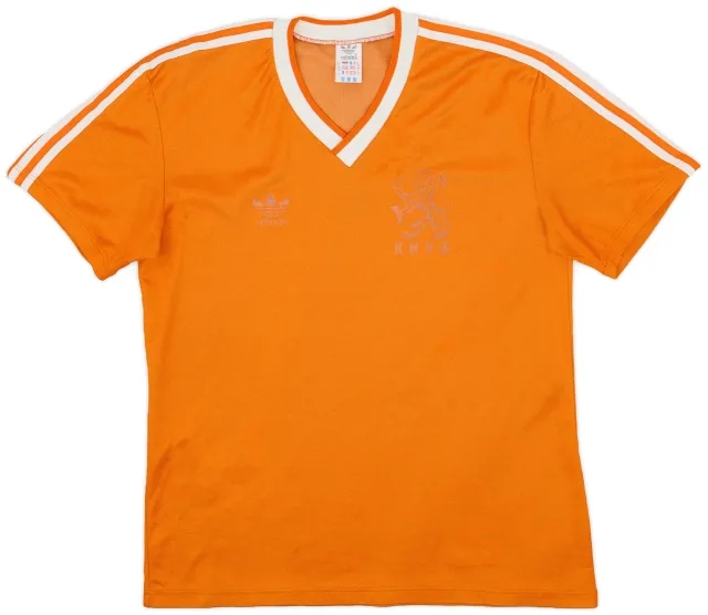 adidas 1985-88 Netherlands Home Shirt - 4/10 - (M/L)
