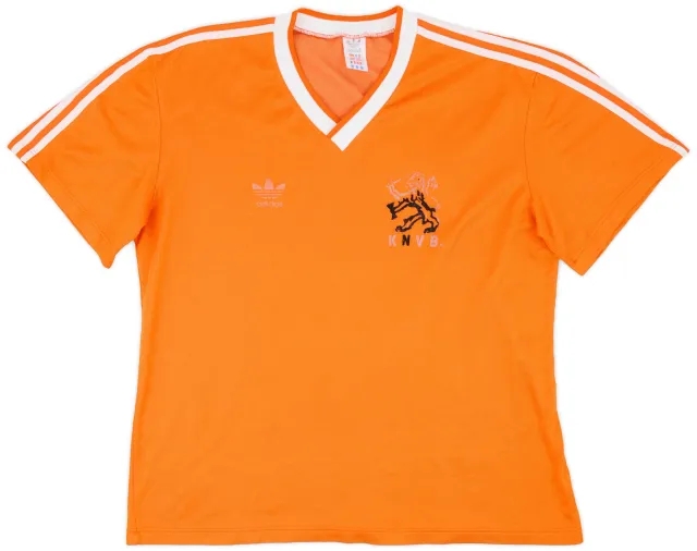 adidas 1985-88 Netherlands Home Shirt - 3/10 - (L)