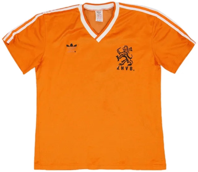 adidas 1985-88 Netherlands Home Shirt - 4/10 - (M)