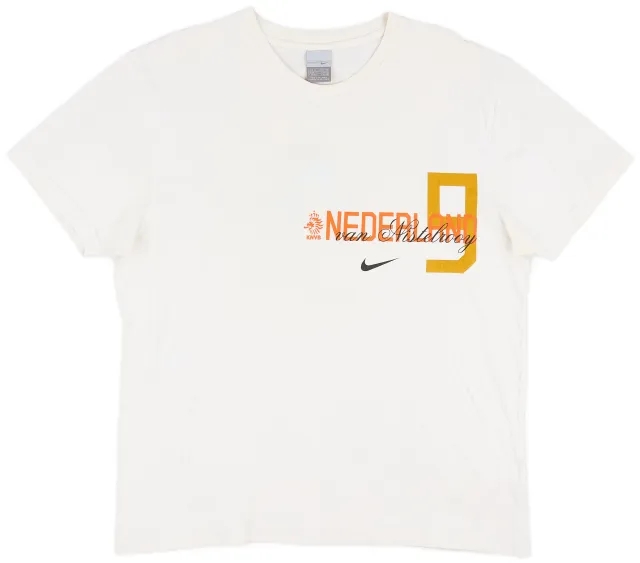2006-08 Netherlands Nike Graphic Tee v.Nistelrooy #9 - 5/10 - (XL)