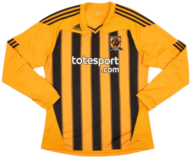 adidas 2010-11 Hull City Home L/S Shirt - 6/10 - (XL)