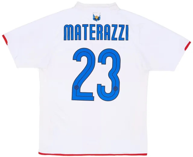Nike 2007-08 Inter Milan Centenary Away Shirt Materazzi #23 - 6/10 - (M)