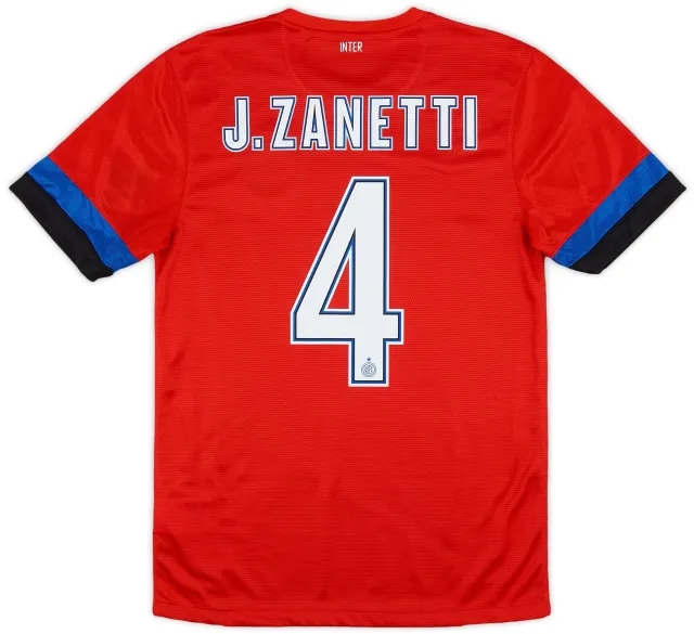 Nike 2012-13 Inter Milan Away Shirt J. Zanetti #4 (S)