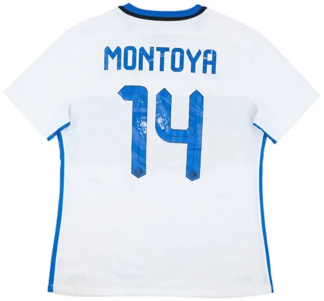 Nike 2015-16 Inter Milan Player Issue Away Shirt Montoya #14 - 5/10 - (XL)