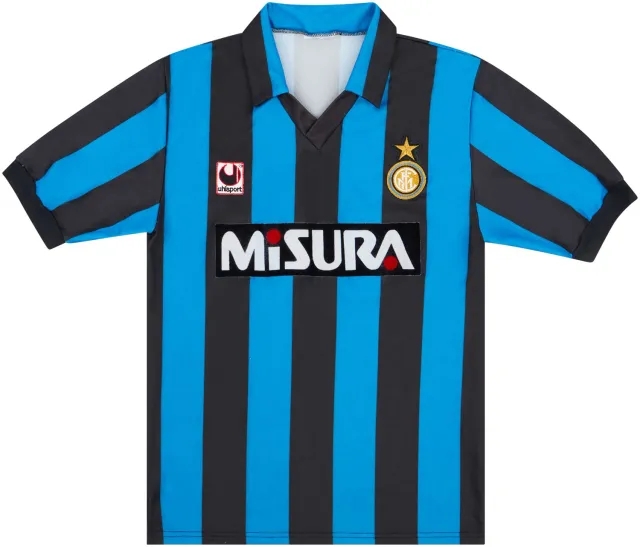 1990-91 Inter Milan Home Shirt - 8/10 - (S)
