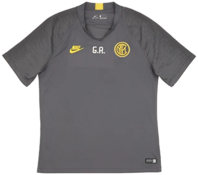 2019-20 Inter Milan Nike Staff Issue Training Shirt G.R. - 9/10 - (L)