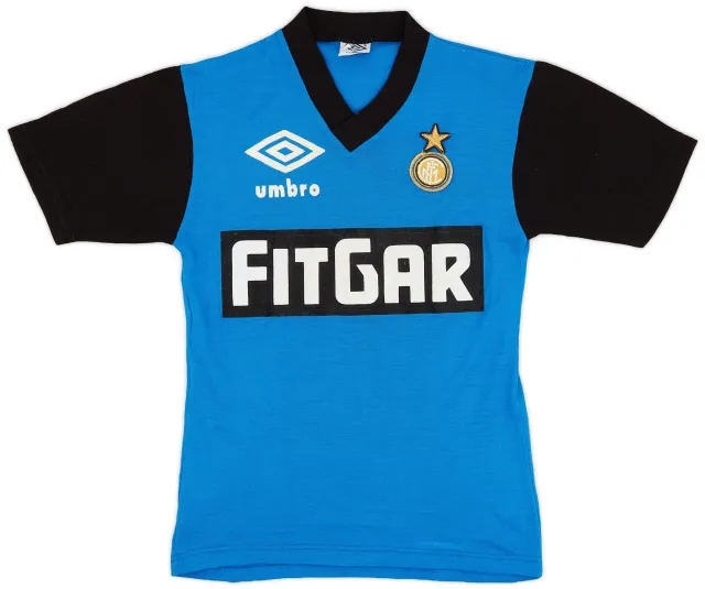 1991-92 Inter Milan Umbro Training Shirt - 9/10 - (XS)