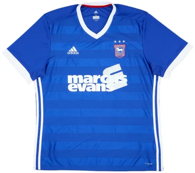 adidas 2017-18 Ipswich Home Shirt - 8/10 - (XL)