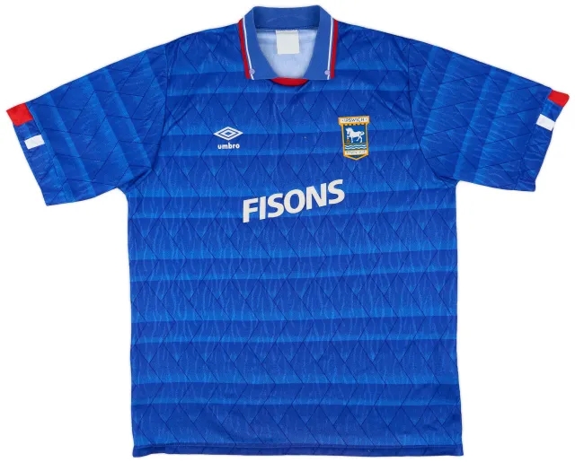 Umbro 1989-92 Ipswich Home Shirt - 9/10 - (L)