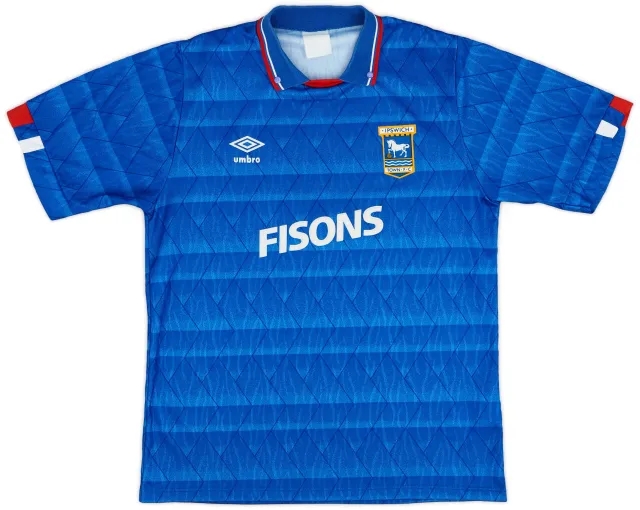 Umbro 1989-92 Ipswich Home Shirt - 9/10 - (L)